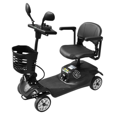 Elektrický štvorkolesový vozík RACCEWAY® SOLID, čierny