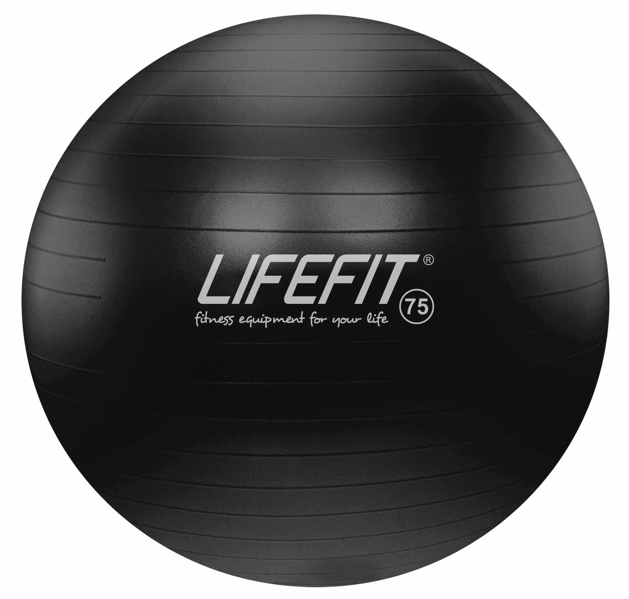 Gymnastická lopta LIFEFIT ANTI-BURST, 75cm, čierna