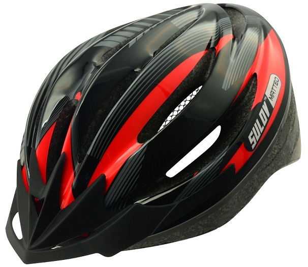Cyklo helma SULOV MATTEO, čierno-červená
