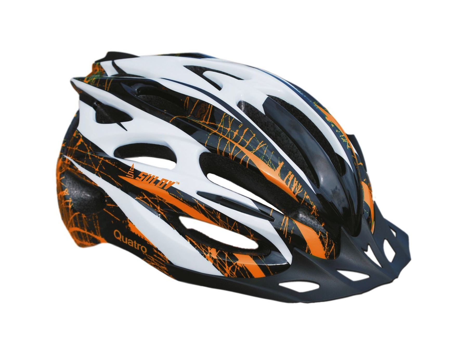 Cyklo helma SULOV QUATRO, čierno-oranžová