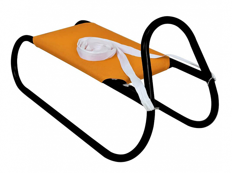 Sulov kovové sane 62 cm oranžovo-čierne