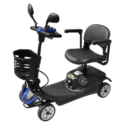 Elektrický štvorkolesový vozík RACCEWAY® SOLID, modrý