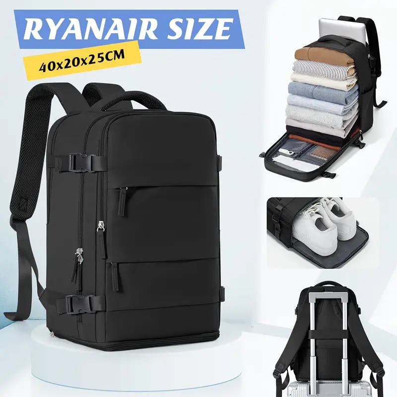 Príručná batožina ruksak pre Ryanair Čierna
