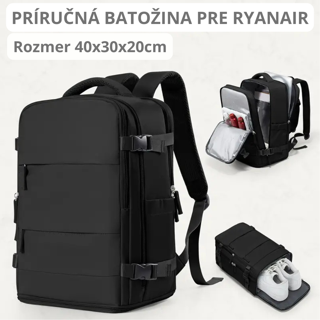 Príručná batožina ruksak pre Ryanair Čierna