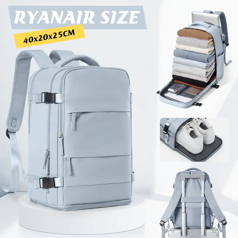 Príručná batožina ruksak pre Ryanair Šedo modrá