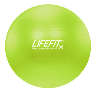 Gymnastická lopta LIFEFIT ANTI-BURST 55 cm, zelená