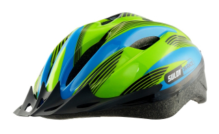 Detská cyklo helma SULOV JR-RACE-B, modro-zelená