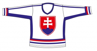 Hokejový dres SR 6 biely L