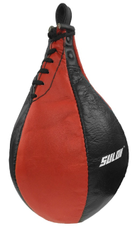  Boxovacia hruška SPLIT SULOV, štiepaná koža čierno-červená